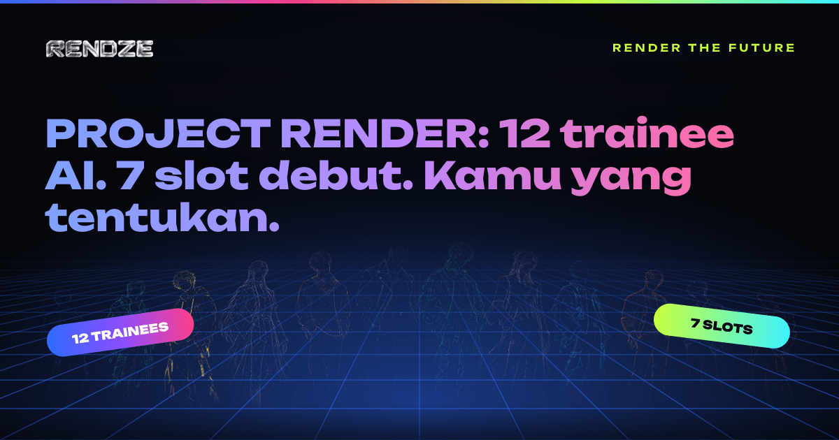 Pertunjukan idol AI PROJECT RENDER oleh RENDZE