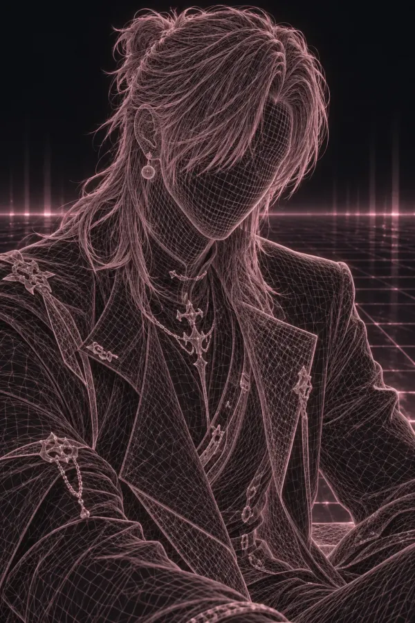 Hidden silhouette of Trainee 08, signature color Ash Pink